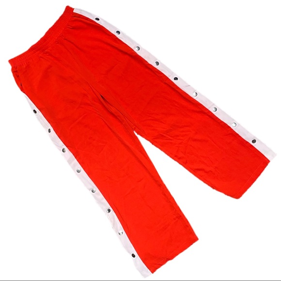 IVIVI Orange & Cream Tear-Away Relaxed Fit Pants - Picture 1 of 9